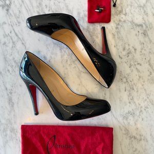 NEW Christian Louboutin Black Patent Pump
